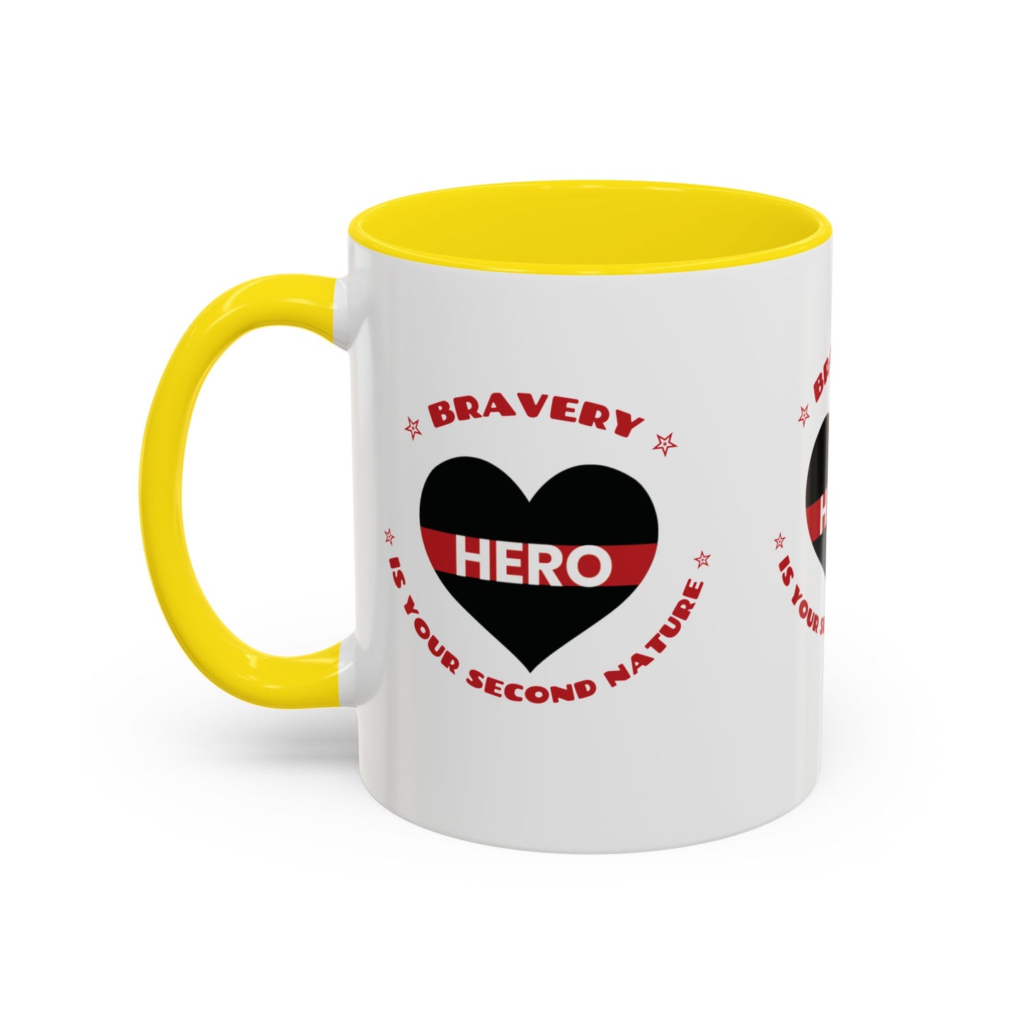 Firefighter Accent Coffee Mug – Bravery is your second nature