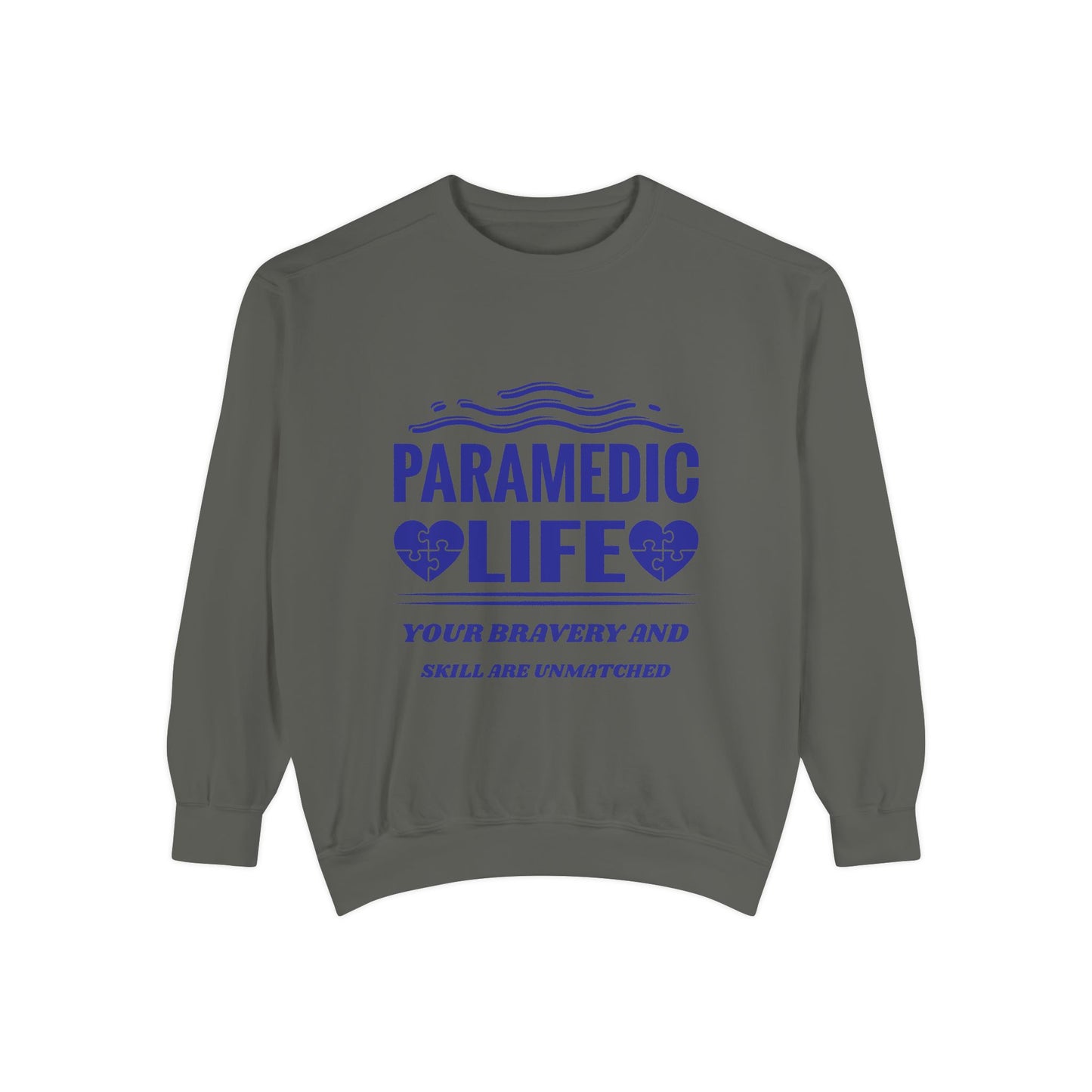 EMS Unisex Garment-Dyed Sweatshirt –Your bravery and skill are unmatched