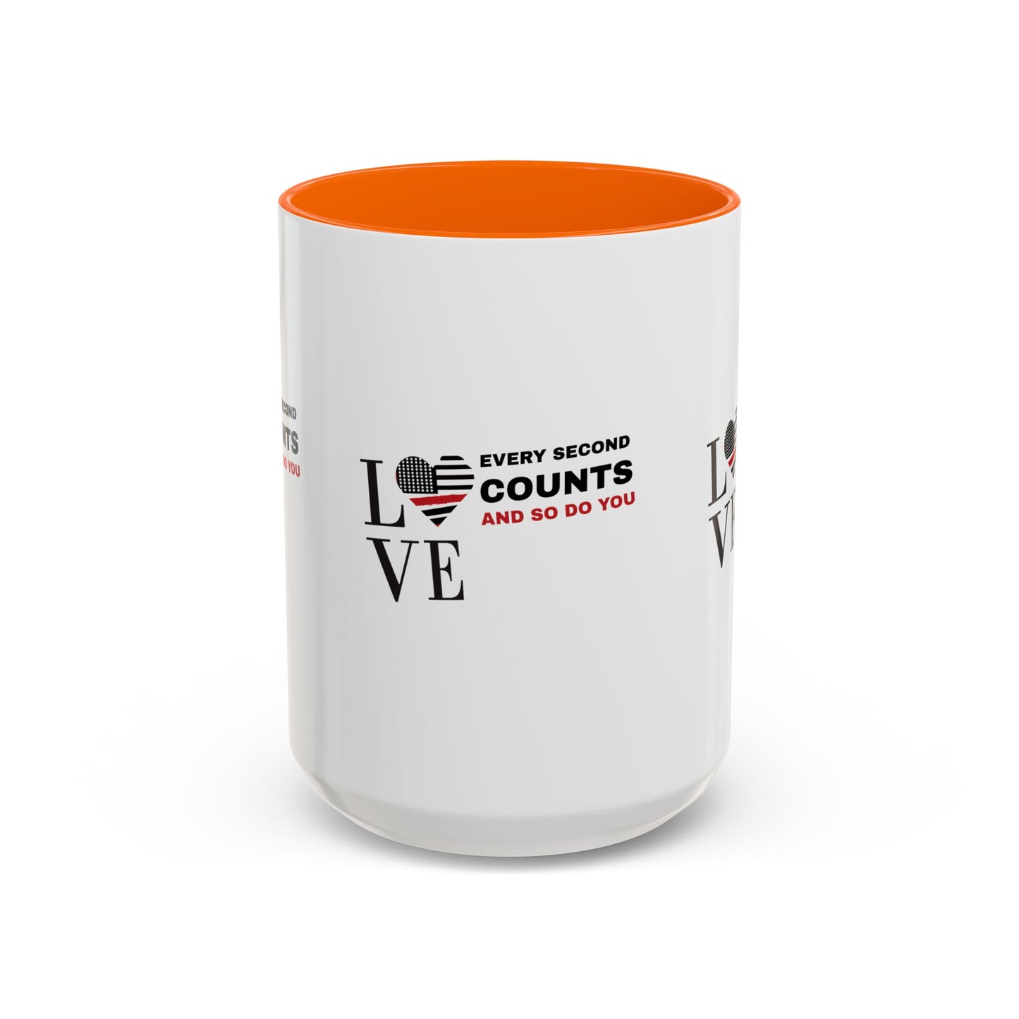Firefighter Accent Coffee Mug – Every second counts, and so do you