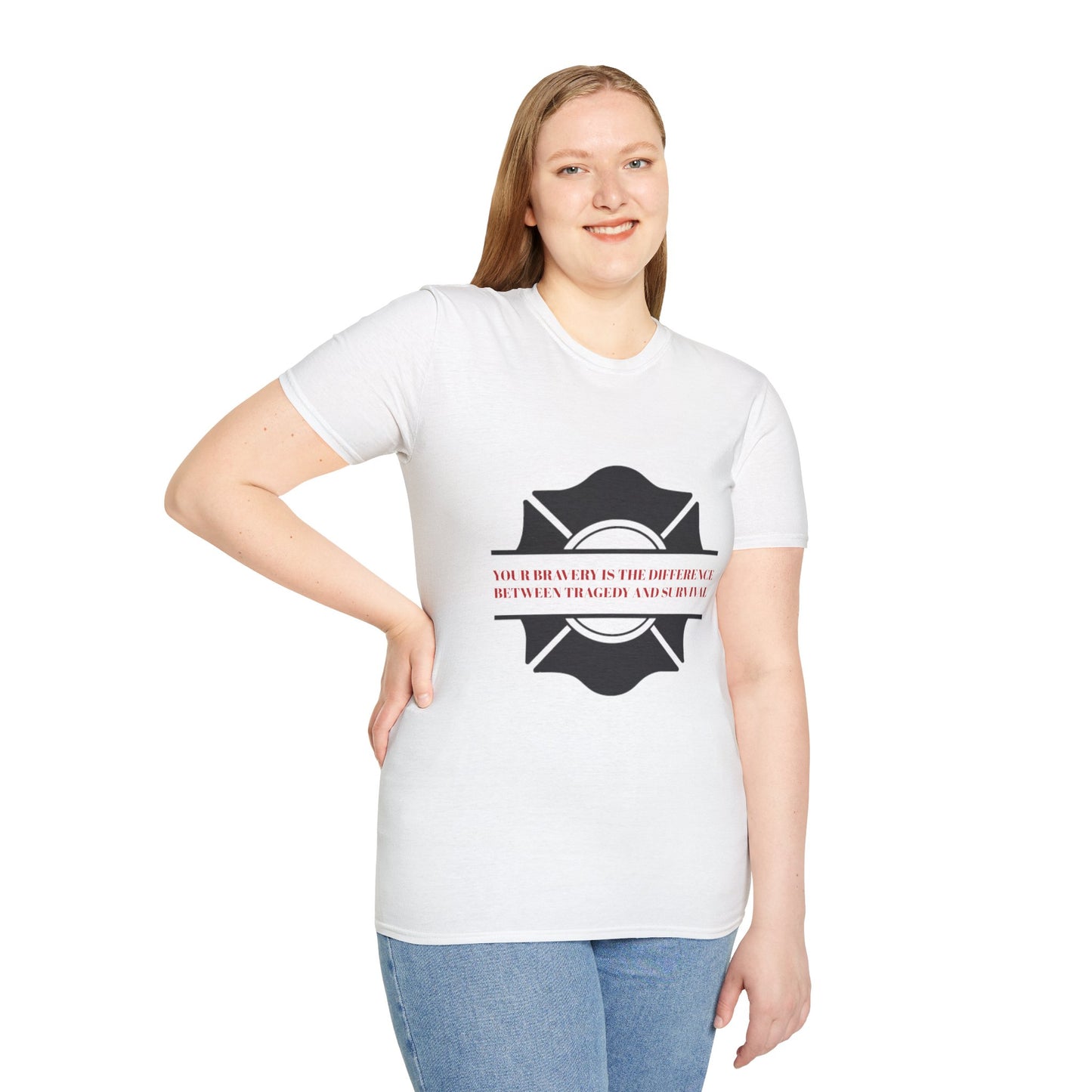 Firefighter Softstyle T-Shirt – Your bravery is the difference between tragedy and survival