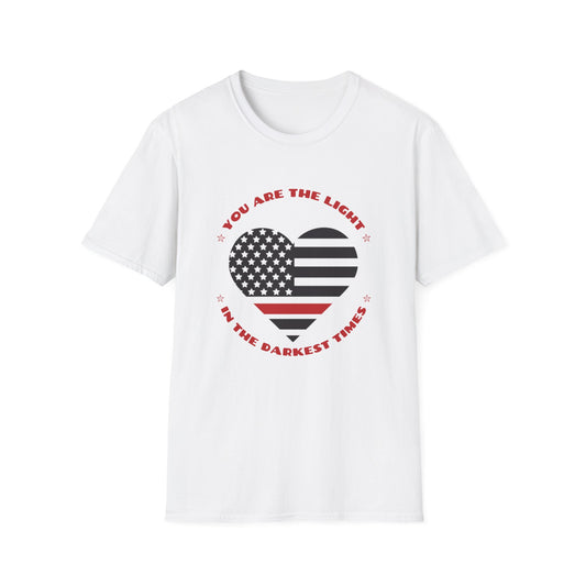 Firefighter Softstyle T-Shirt – You are the light in the darkest times