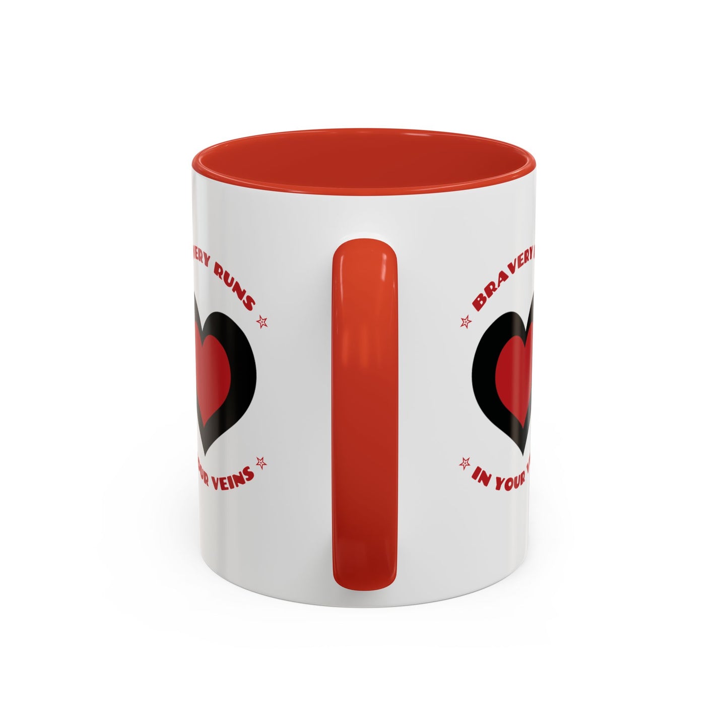 Firefighter Accent Coffee Mug – Bravery runs in your veins