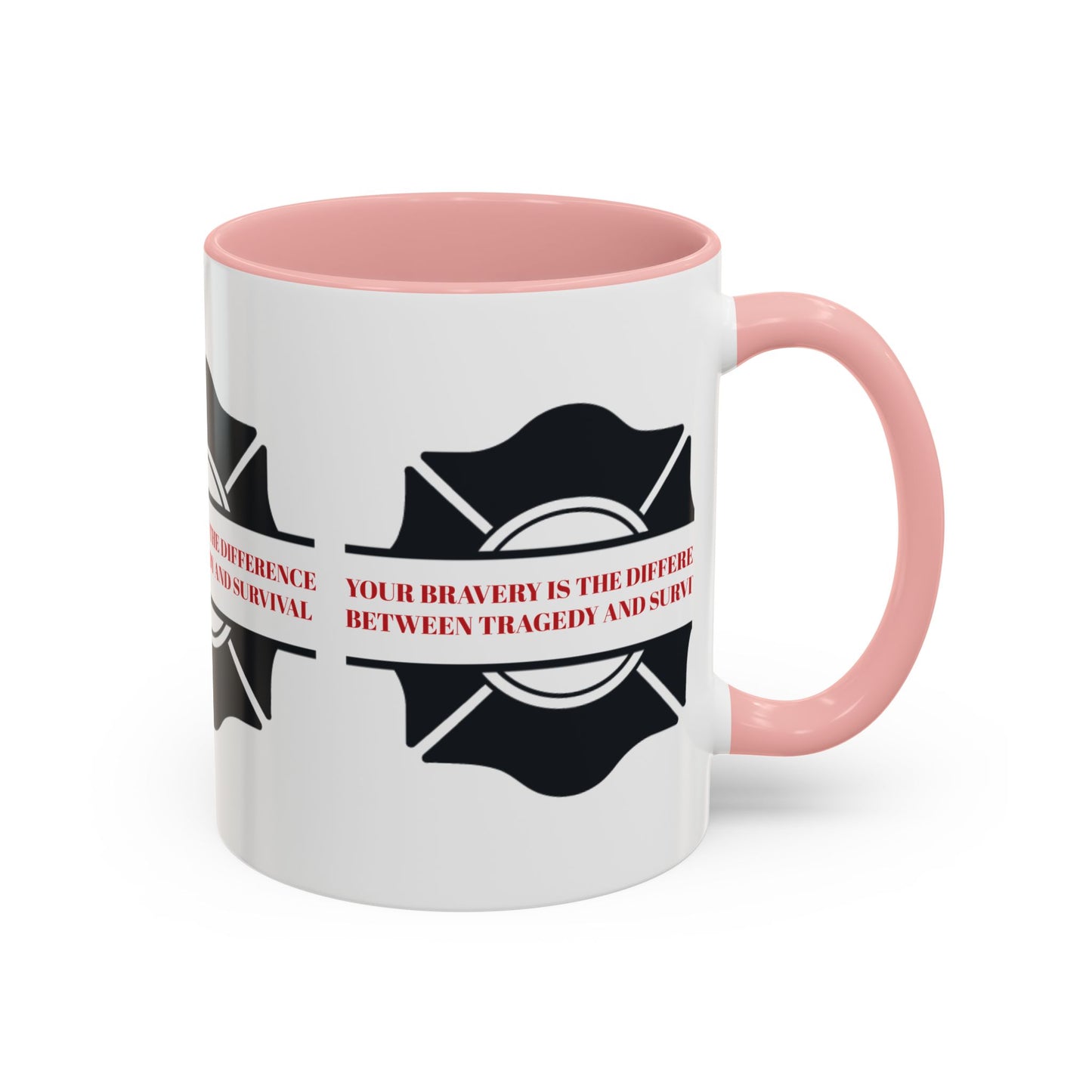 Firefighter Accent Coffee Mug – Your bravery is the difference between tragedy and survival