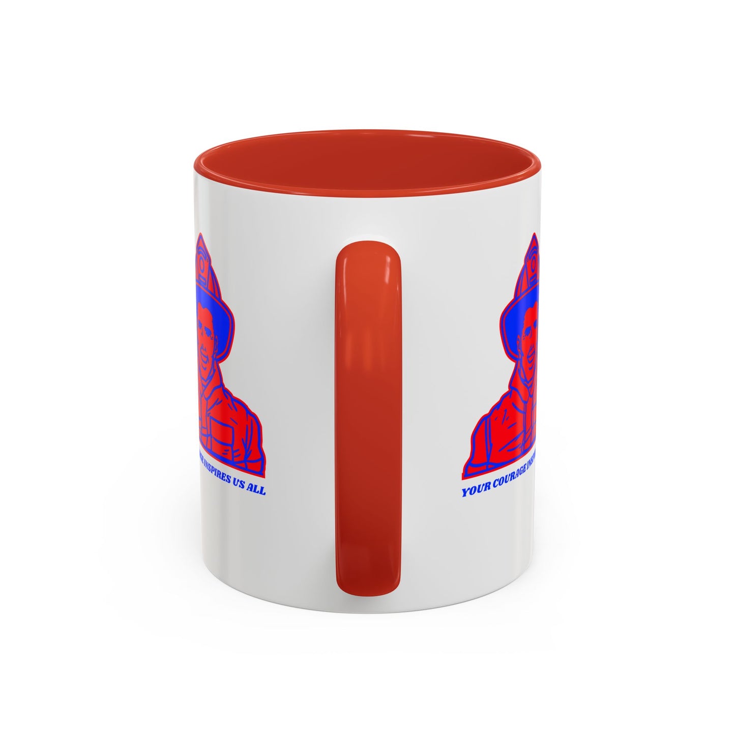 Firefighter Accent Coffee Mug – Your courage inspires us all