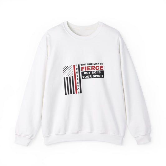 Firefighter Unisex Heavy Blend Crewneck Sweatshirt – The fire may be fierce, but so is your spirit