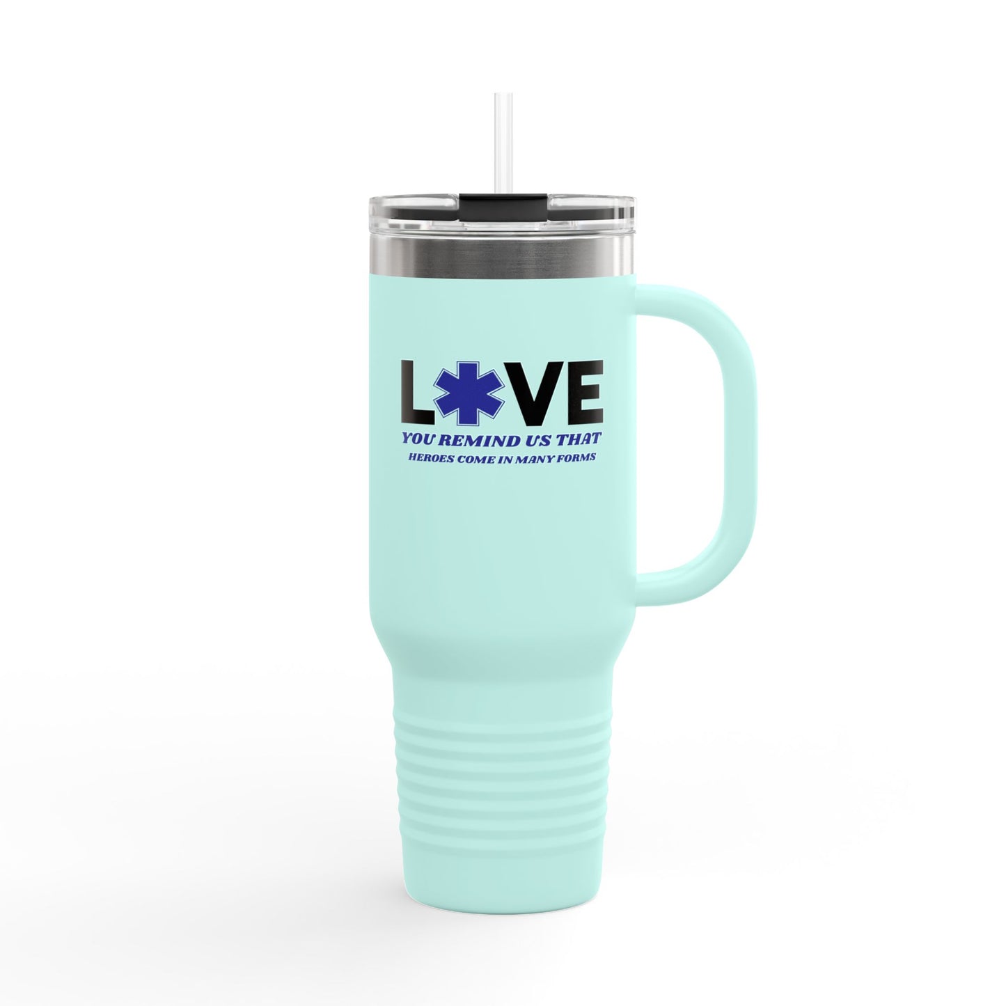EMS Insulated Travel Mug, 40oz - You remind us that heroes come in many forms