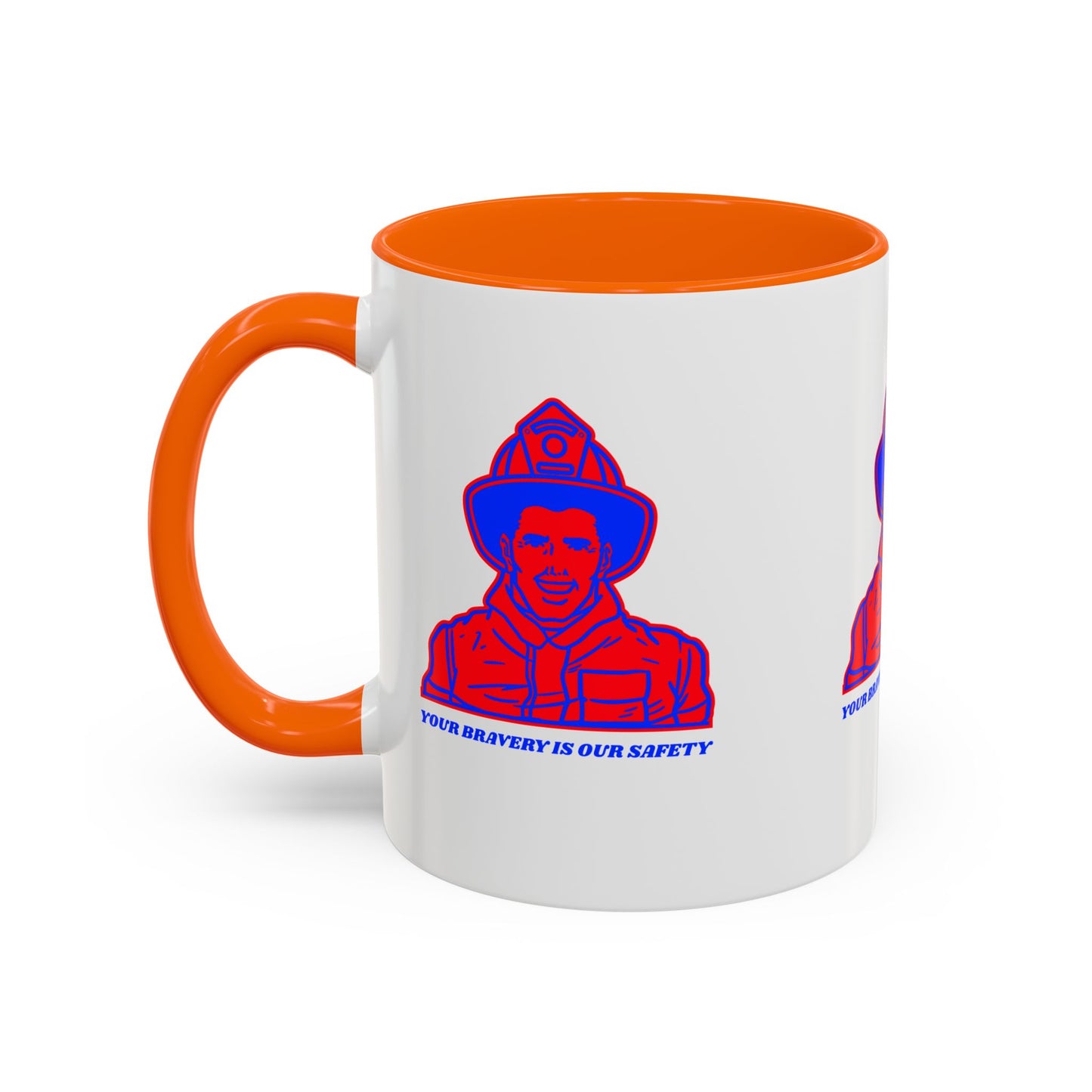 Firefighter Accent Coffee Mug – Your bravery is our safety