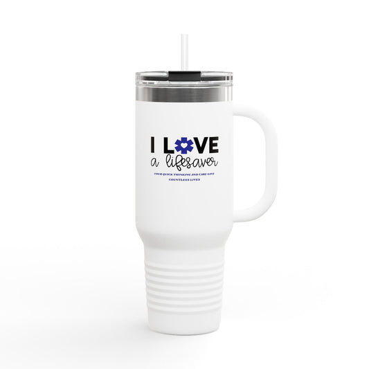 EMS Insulated Travel Mug, 40oz - Your quick thinking and care save countless lives