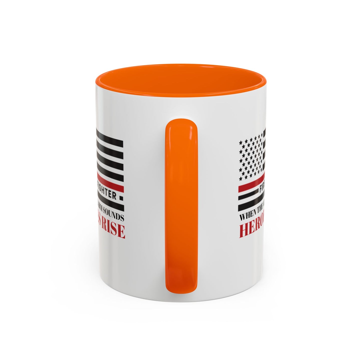 Firefighter Accent Coffee Mug – When the alarm sounds, heroes rise